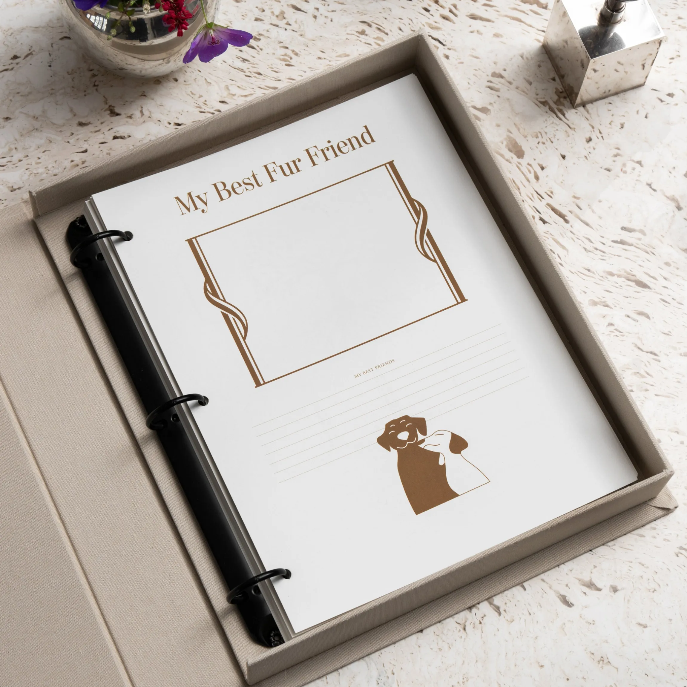 A Dog's Life Photo Album Paper, 10 Pages