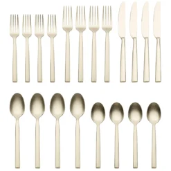 Aero Champagne Rumble 20-Piece Flatware Set