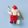 African American Santa Workshop Ornament