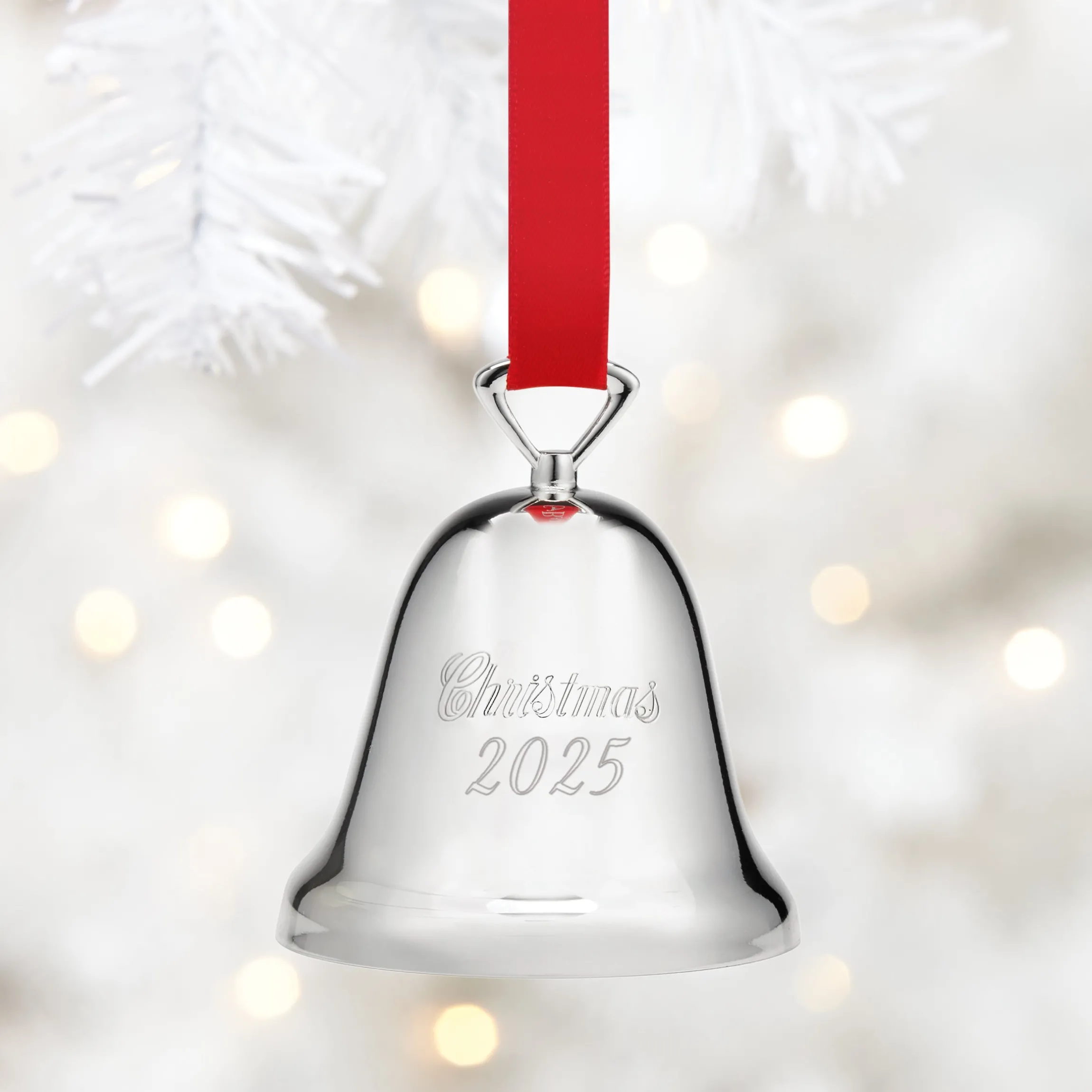 2025 Annual Christmas Bell Silverplate Ornament