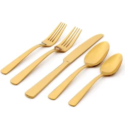 Aptitude Gold 20-Piece Flatware Set