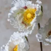 Artificial White Poppy Stem