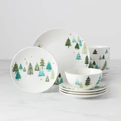 Balsam Lane 12-Piece Dinnerware Set