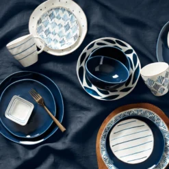 Bay Colors Blue All-Purpose Bowls, Set of 4