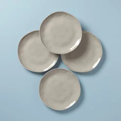 Bay Colors Grey Dinner Plates, Set of 4