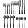 Beacon Black Satin 20-Piece Flatware Set