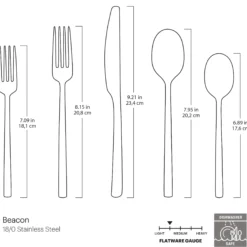 Beacon Champagne Satin 20-Piece Flatware Set