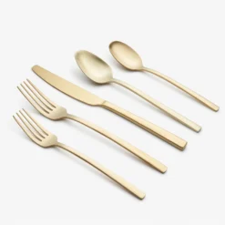 Beacon Gold Satin 20-Piece Flatware Set