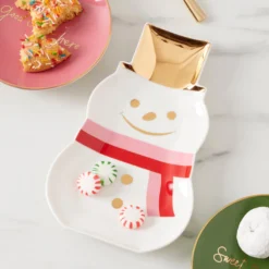 Be Jolly Snowman Candy Dish