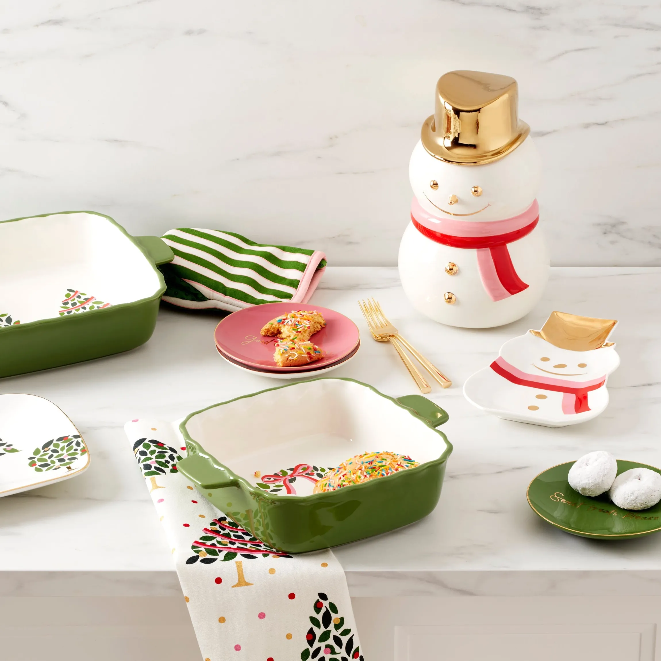 Be Jolly Snowman Candy Dish