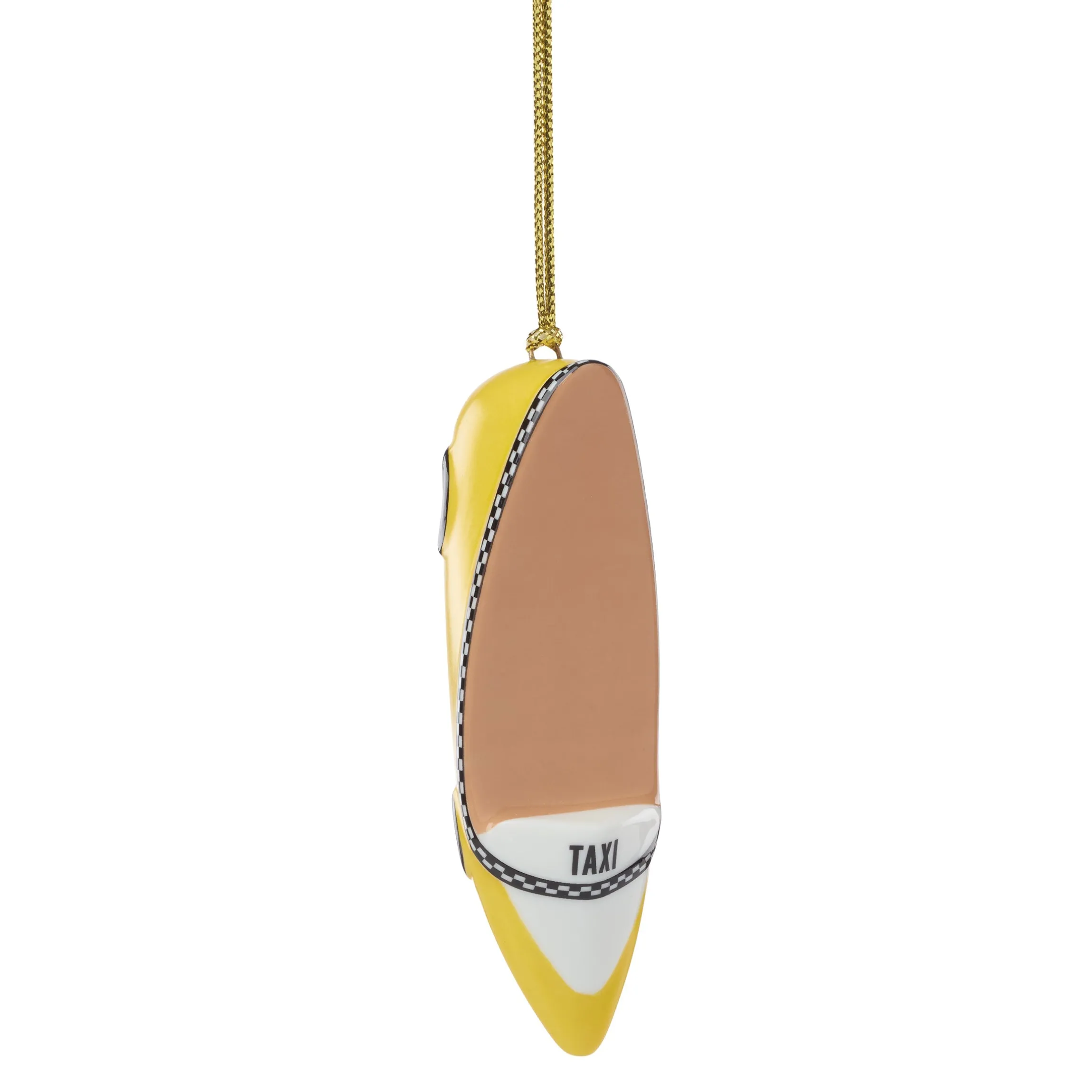 Be Jolly Taxi Shoe Ornament