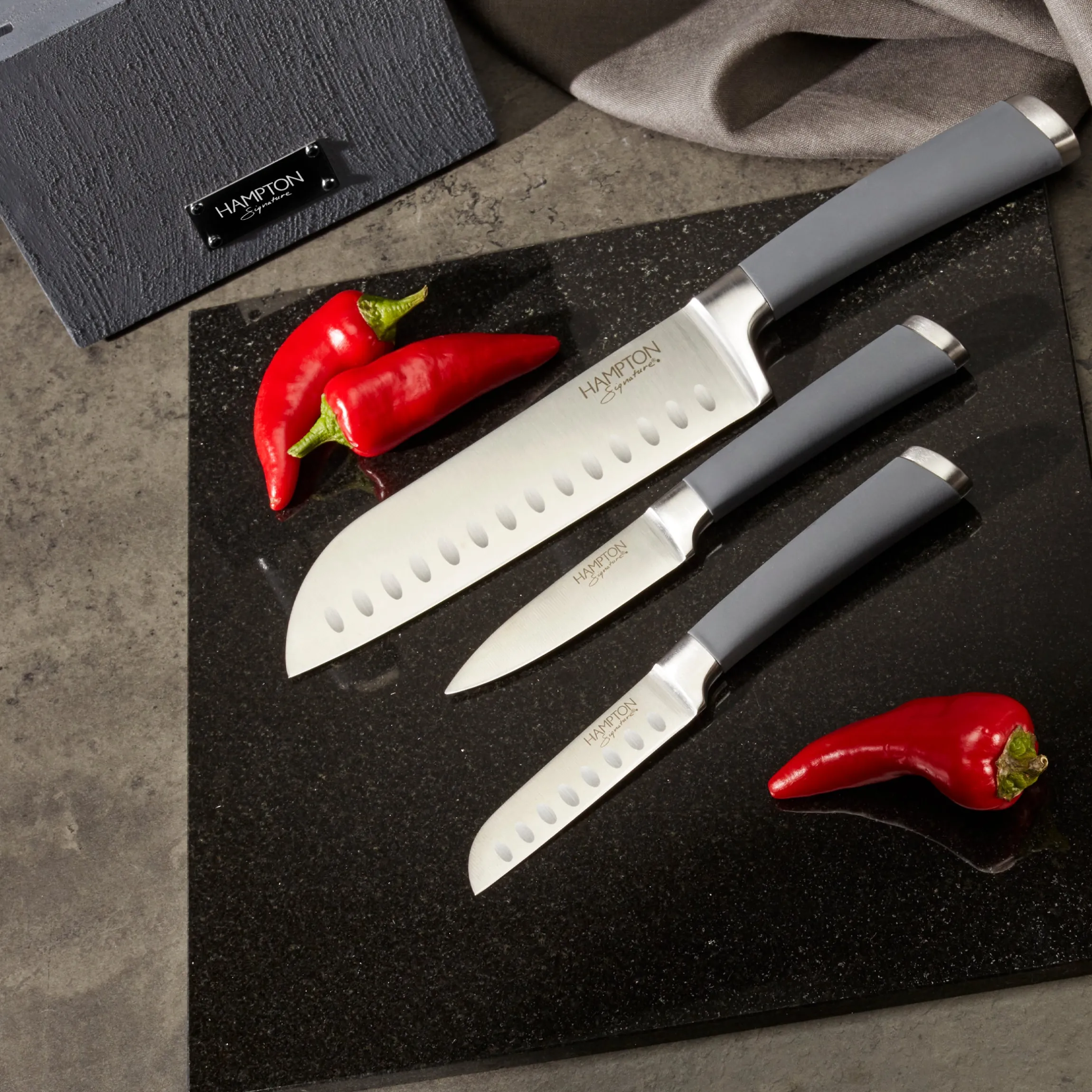 Beton 7-Piece Cutlery Block Set