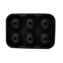 Black Round Silicone Ice Mold