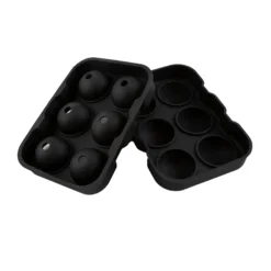 Black Round Silicone Ice Mold