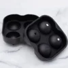 Black Round Silicone XL Ice Mold