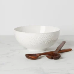 Blossom Lane Salad Bowl & Servers