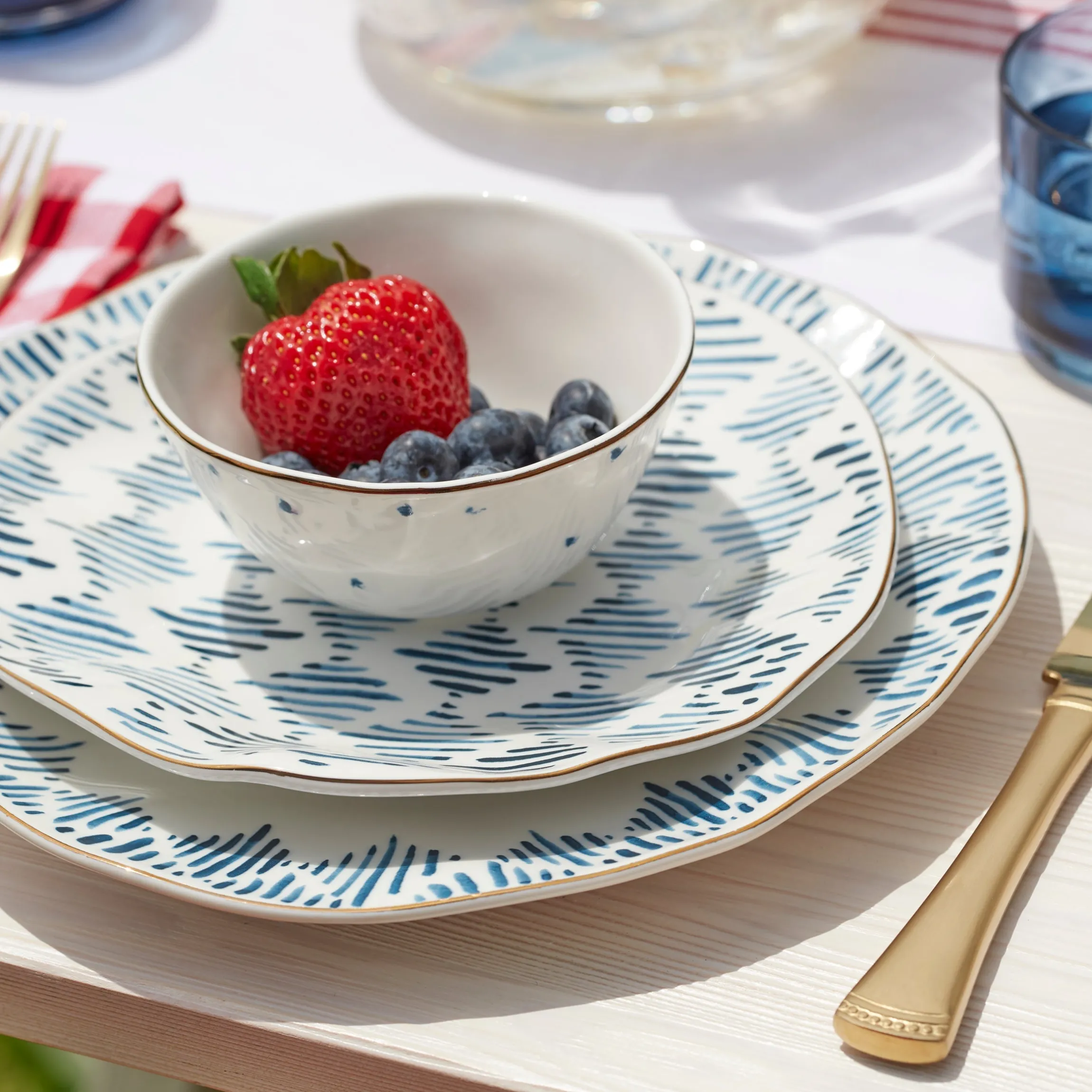 Blue Bay Dessert Bowls, Set of 4