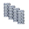 Blue Bay Diamond Dinner Napkins, Set of 4