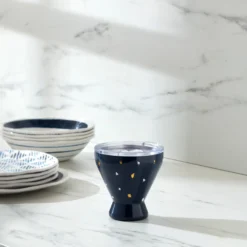 Blue Bay Dot Stainless Steel Cocktail Tumbler