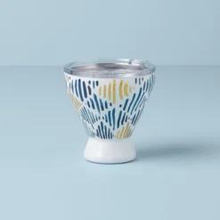 Blue Bay Ikat Stainless Steel Cocktail Tumbler