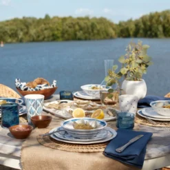 Blue Bay Melamine Assorted Accent Plates, Set of 4
