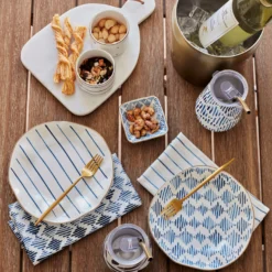Blue Bay Melamine Assorted Accent Plates, Set of 4