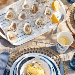 Blue Bay Melamine Handled Platter
