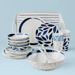 Blue Bay Melamine 20-Piece Dinnerware Set
