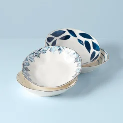 Blue Bay Pasta Bowls, Set of 4
