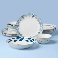 Blue Bay 12-Piece Dinnerware Set