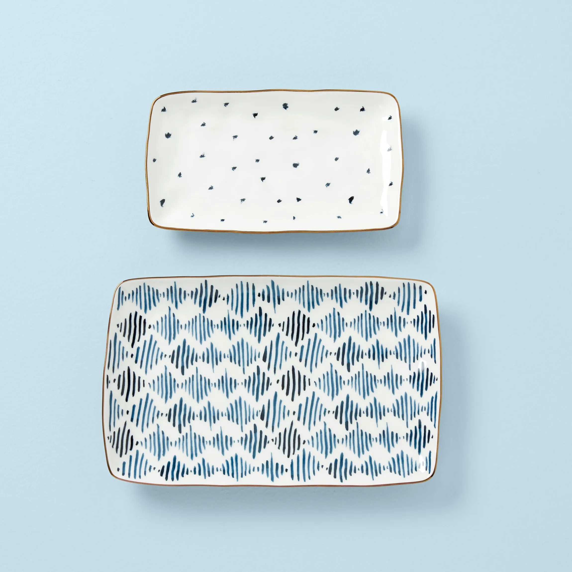 Blue Bay 2-Piece Nesting Platter Set