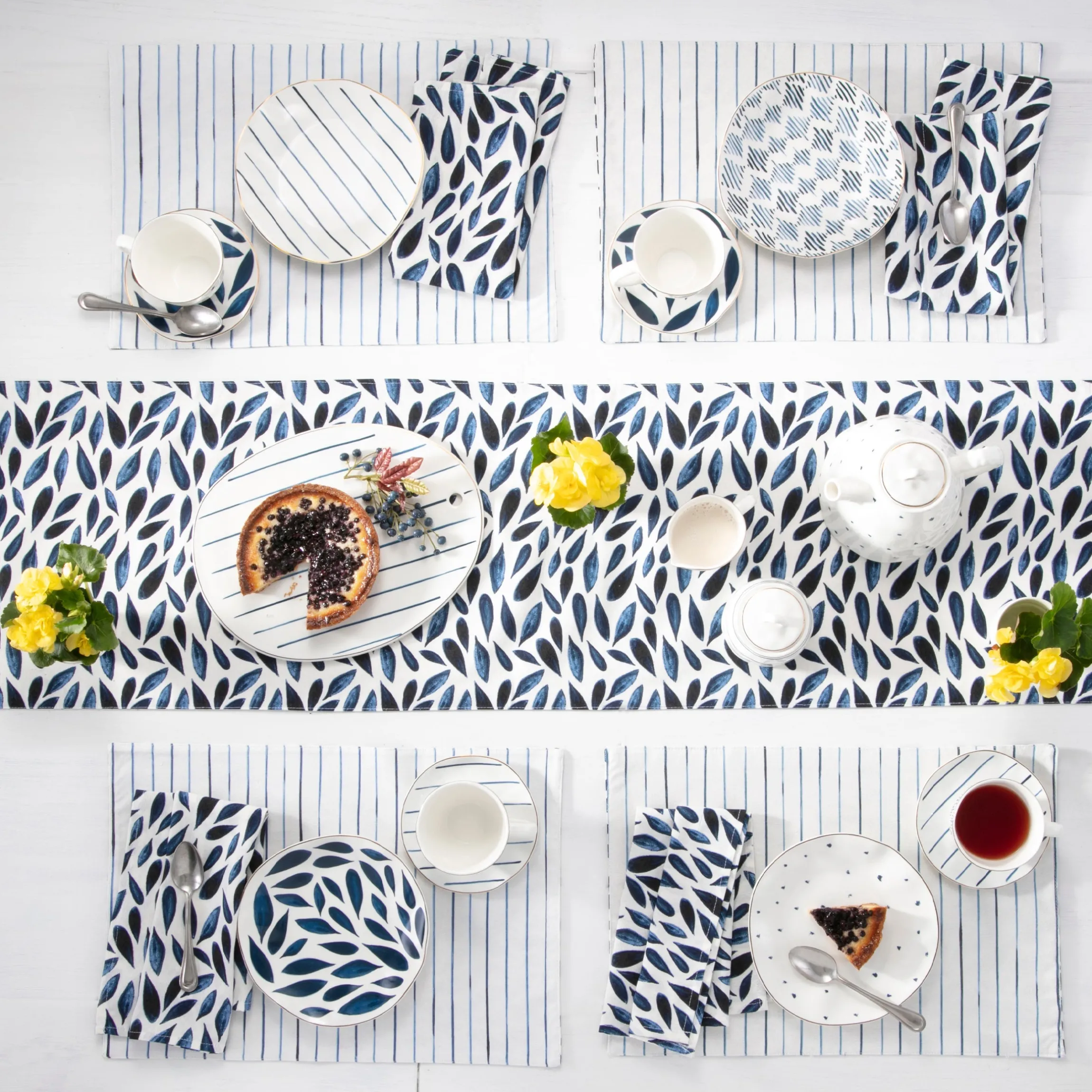Blue Bay Reversible Table Runner