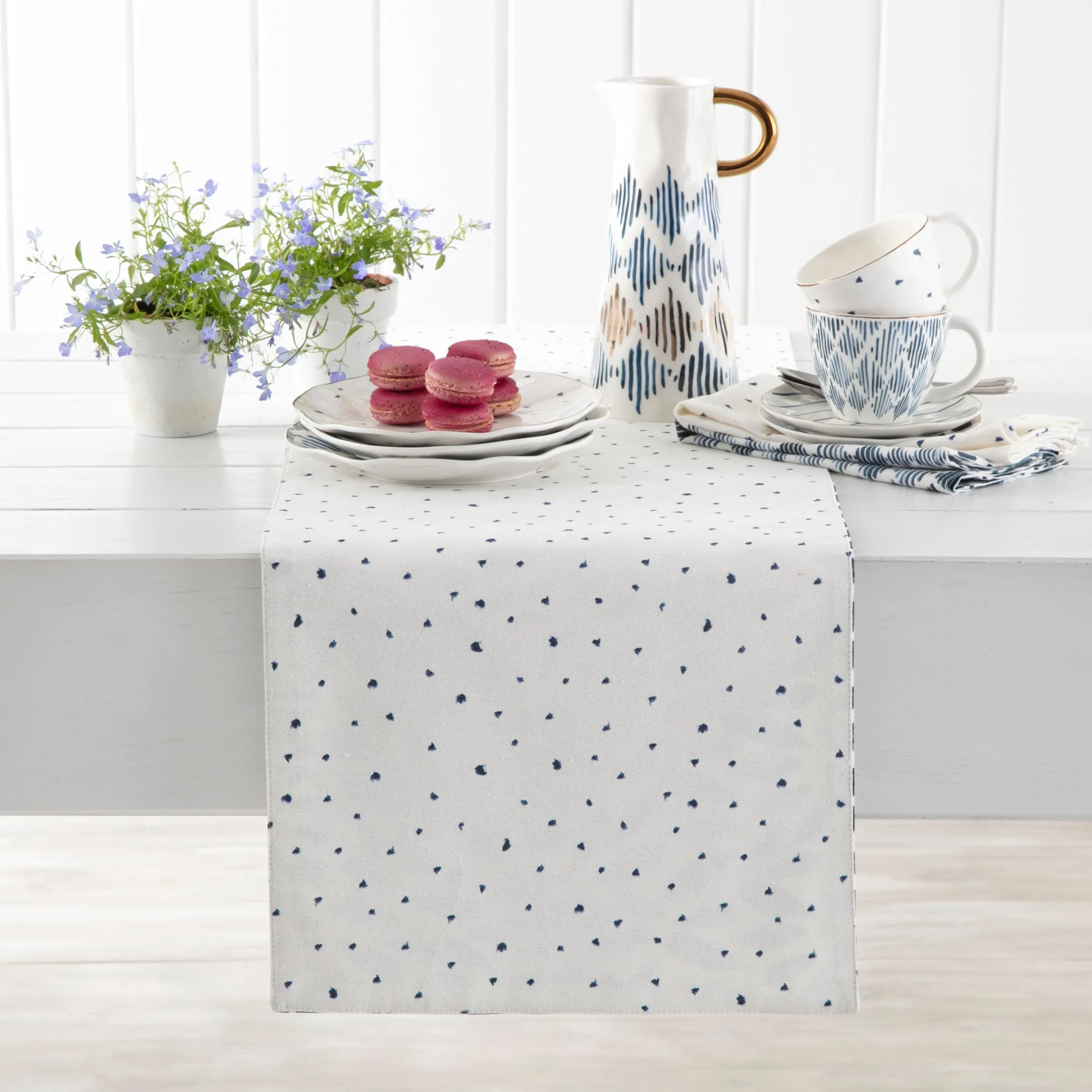Blue Bay Reversible Table Runner
