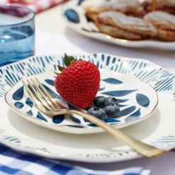 Blue Bay Tidbit Plates, Set of 4