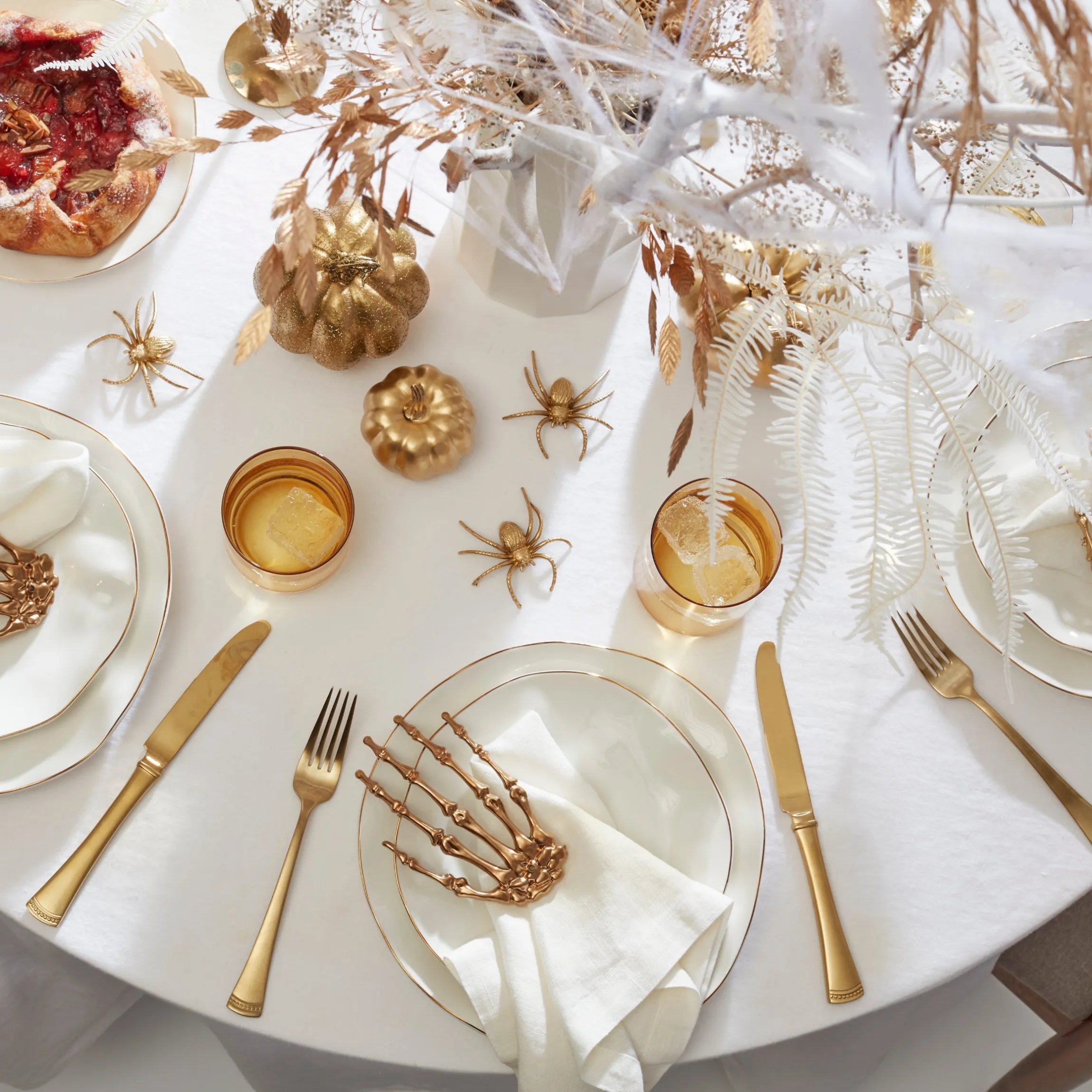 Blue Bay White 12-Piece Dinnerware Set