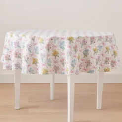Bouquet Ribbon 70x70 Round Tablecloth