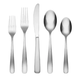 Bourne Satin Mirror 42-Piece Flatware Set