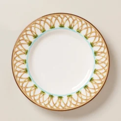 British Colonial Bamboo Accent Plate