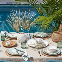 British Colonial Bamboo Rice Bowl