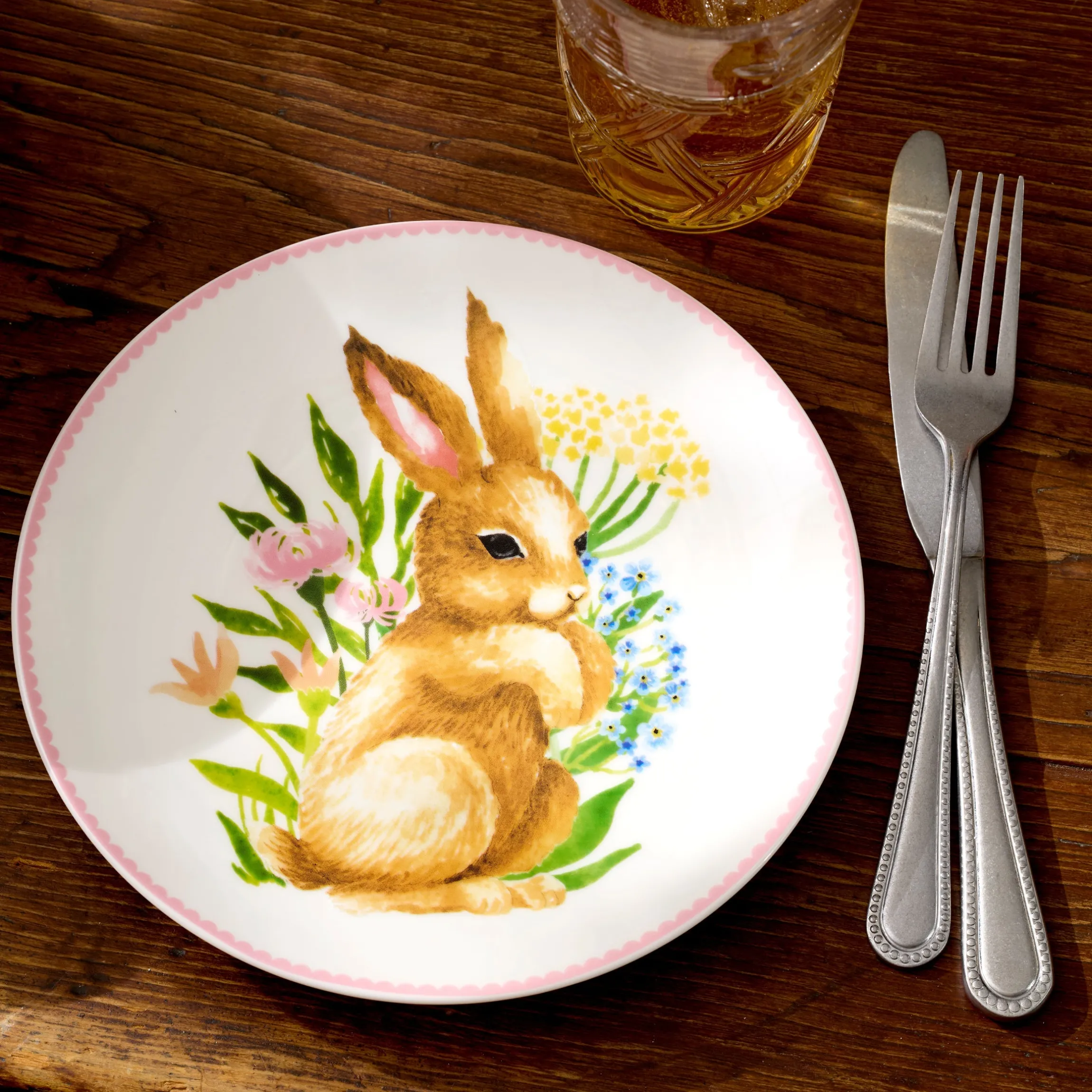 Bunny Accent Plates, Set of 4