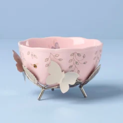 Butterfly Meadow Bowl with Stand