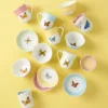Butterfly Meadow Colors 4-Piece Dessert Bowl Set