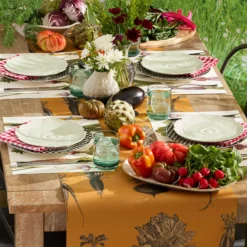 Butterfly Meadow Floral Green Accent Plates, Set of 4