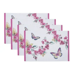 Butterfly Meadow Floral Placemats, Set of 4