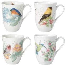Butterfly Meadow Flutter Mugs, Set of 4