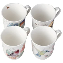 Butterfly Meadow Flutter Mugs, Set of 4
