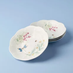 Butterfly Meadow Herbs Pasta Bowls, Set of 4