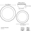 Butterfly Meadow Holiday 12-Piece Dinnerware Set