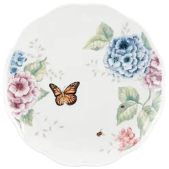 Butterfly Meadow Hydrangea 12-Piece Dinnerware Set