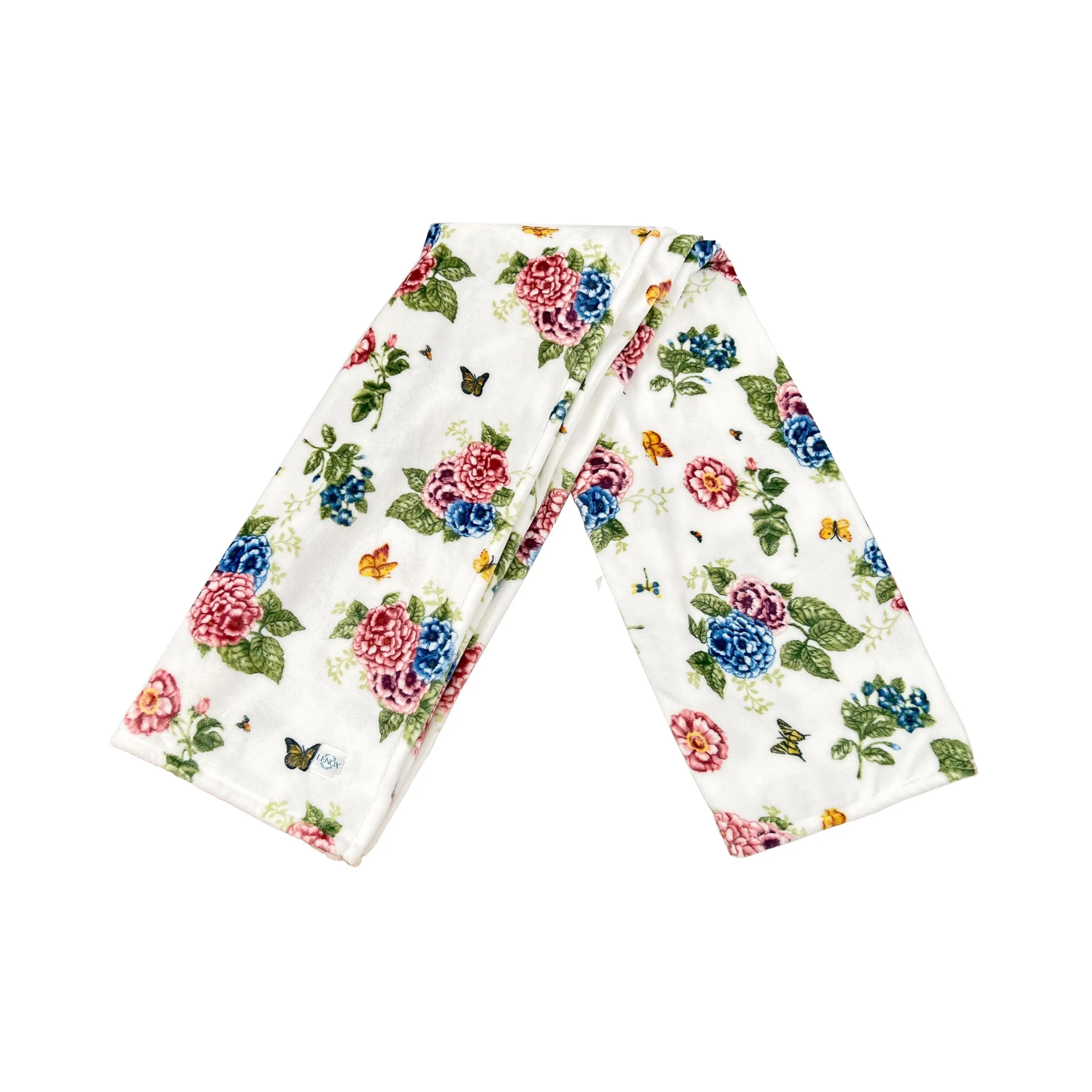 Butterfly Meadow Hydrangea Throw Blanket